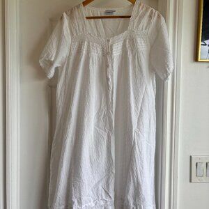 Victorian style white cotton chemise